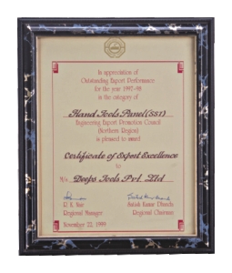 Deeps Tools award trophy 
