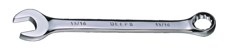 Combination spanner Fully Polished Elliptical Pattern