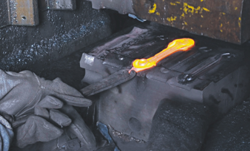 Hot forging process at Deeps Tools